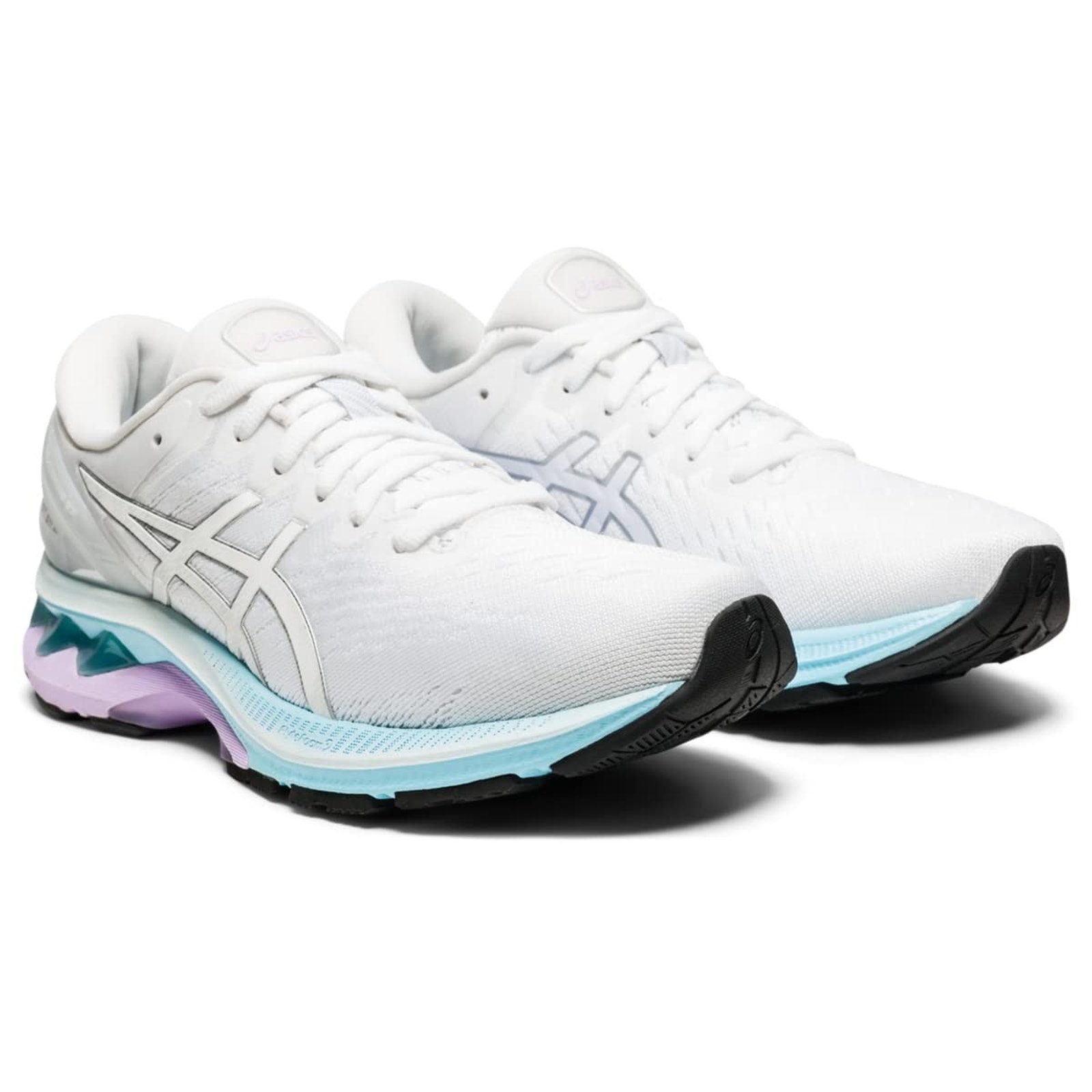 Asics Gel-Kayano 27 Womens Running Shoes Size 8 M White/Pure Silver